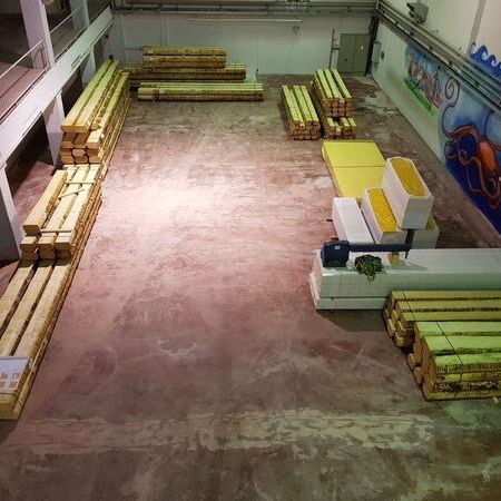 Materiallager, Rundholzplatz, Baumstämme